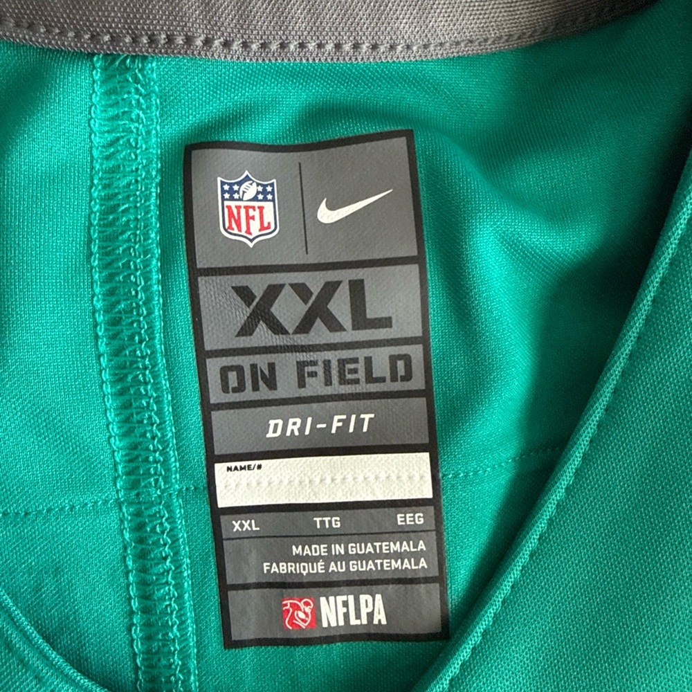 Men’s Nike Tua Tagovailoa #1 Miami Dolphins VaporLimited Throwback Jersey Sz 2XL - Picture 4 of 6